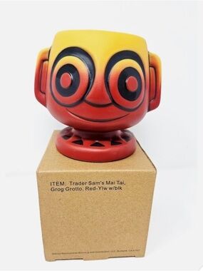 Trader Sam's Mai Tai Grog Grotto Ceramic Tiki Mug - new in box collectable